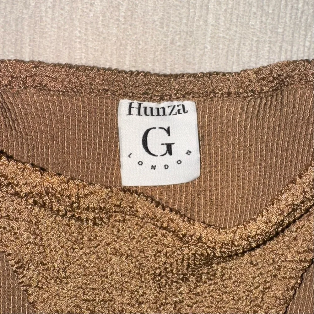 Hunza G Metallic Cocoa Textured Swim Bottom